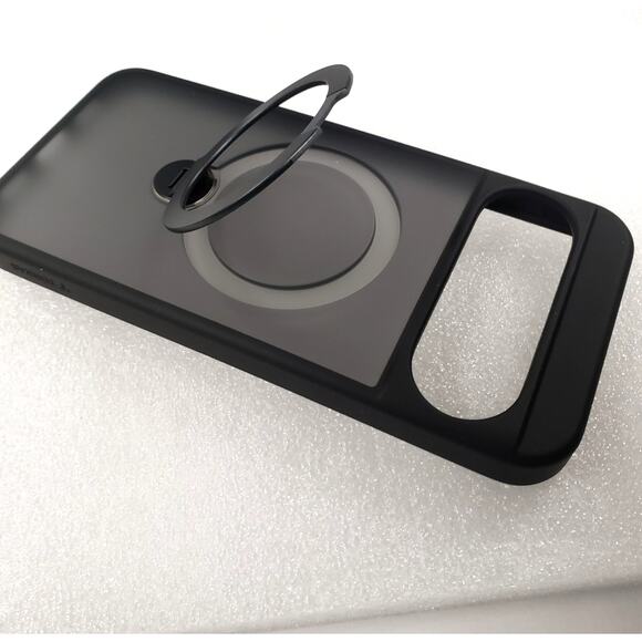 Google Pixel 10 Pro Rotating Ring Stand Case With MagSafe Black Torras - Picture 3 of 11